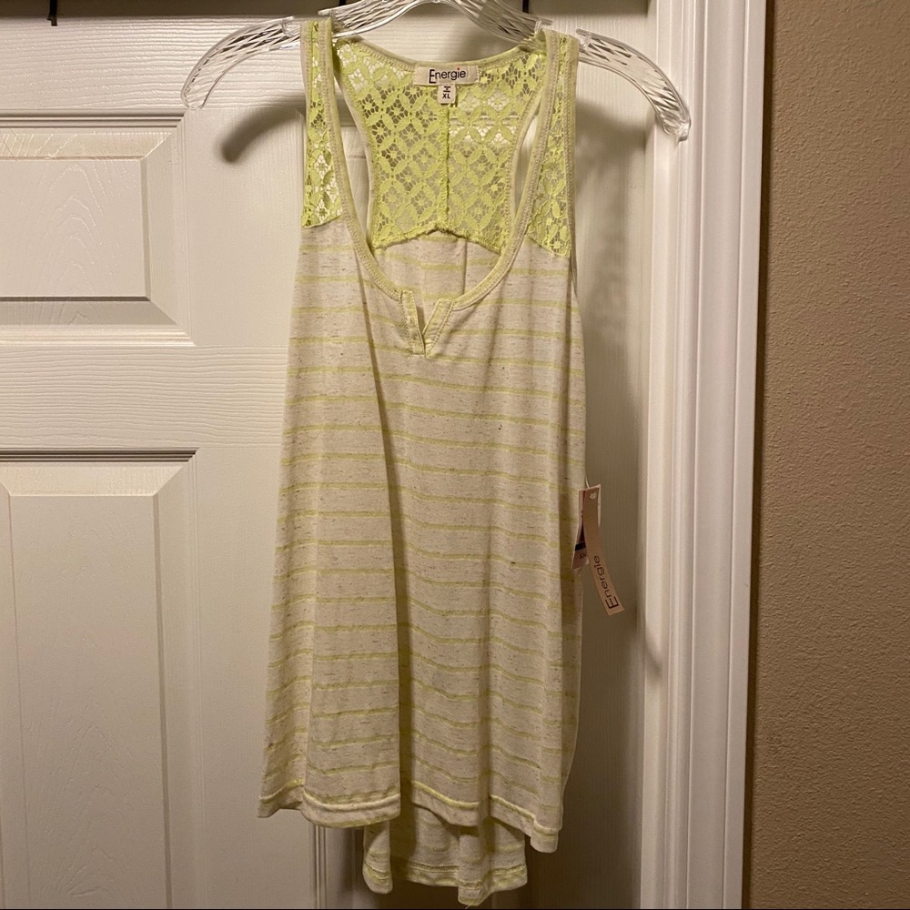 Racer back tank with lace